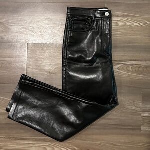 Aritzia Wilfred Vegan Leather Pants Size 2 - black